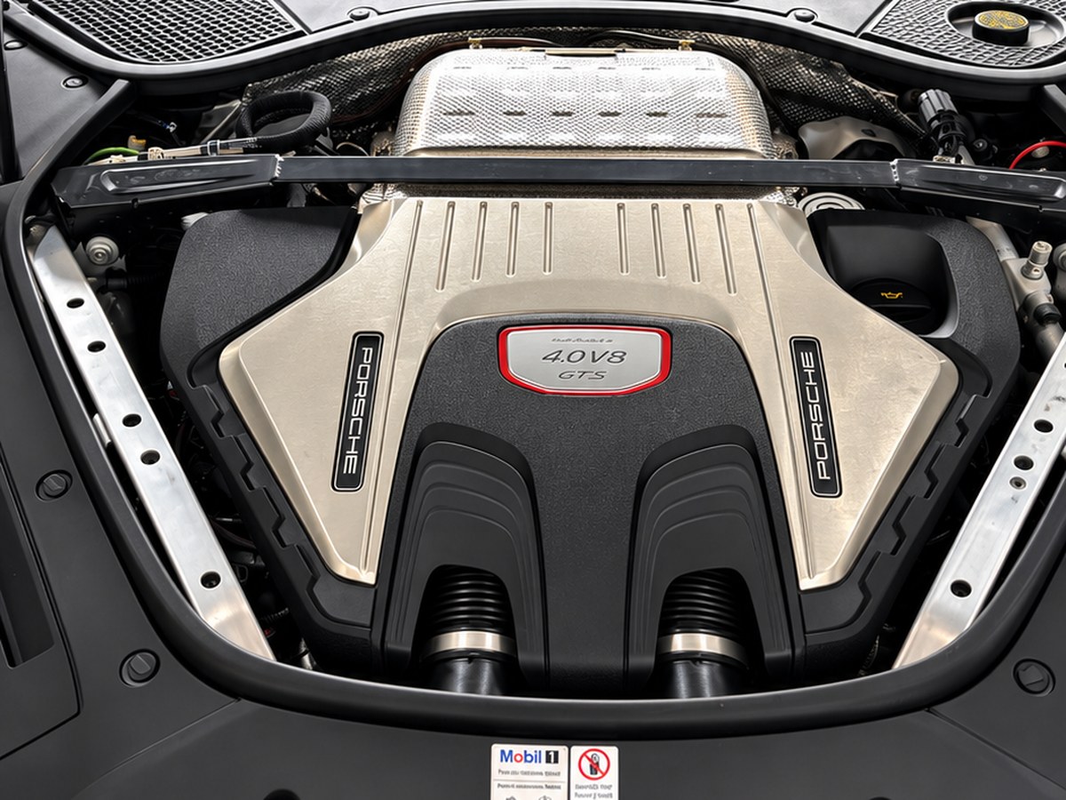 Porsche Panamera GTS engine bay at Missouri Car Care